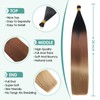 Locescsoc 24 Inch Bone Straight Braiding Hair 150g 3 Packs