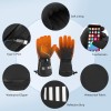 Cold Weather Winter Electric Glove Finger Heating Adjustable Temperature Touchscreen