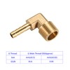 M METERXITY Brass Pipe Barb Fittings - 90° Angle Brass