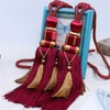 ZHMF 1 Pair Curtain Tiebacks Holdbacks Clip Binding Rope Tie
