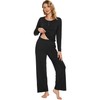 WiWi Viscose from Bamboo Pajama Set for Women 2 Pieces