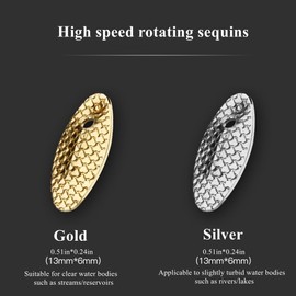 OriGlam Fly Fishing Fly Kit, Handmade Fly Fishing Lures Dry Fly Wet Fly, Spinners Bait Fishing Spinners Lures Hook for Bass Salmon Trout Pike (10pcs)