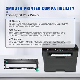 Q-image DR248 Drum Units Replaces Brother DR248 DR-248BK Compatible with Brother HL-L3215CW HL-L3220CWE HL-L3240CDW HL-L8240CDW DCP-L3520CDW Eco DCP-L3555CDW MFC-L3740CDW Eco MFC-L8390 CDW