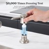 Soap Dispenser for Kitchen Sink Brushed Nickel, Built-in and Refill-from-Top