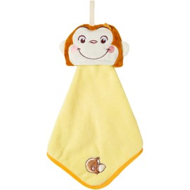 Marushin 4765017600 Hanging Towel, Micro Material, Curious George, Curious George, Curious George, Kindergarten, School Entrance Preparation, Kindergarten, Elementary School, Boys, Girls