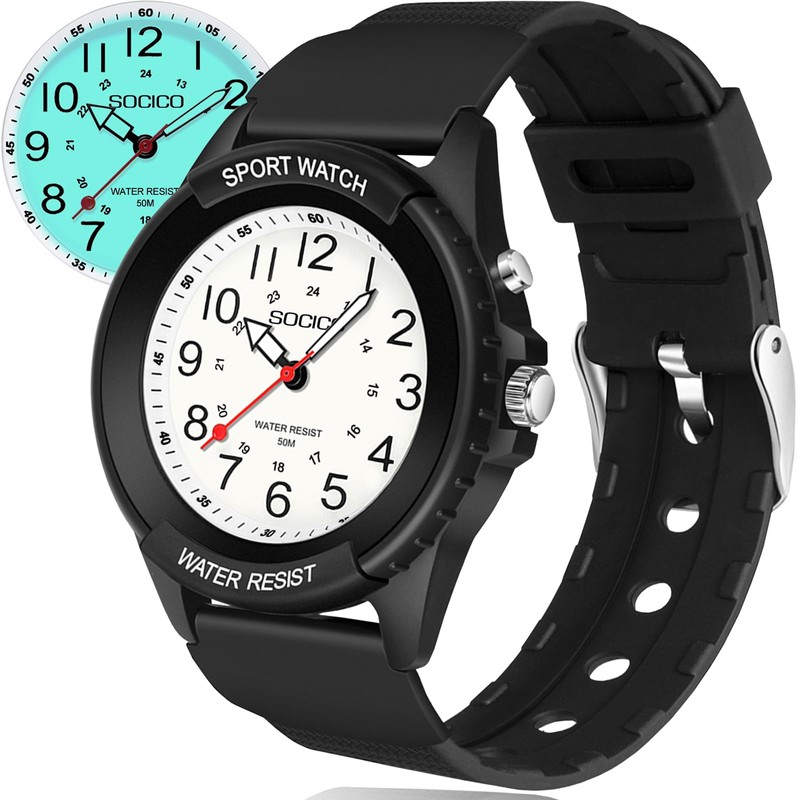 PROKING Analog Watch for Women Nurses 50M Waterproof Night Light