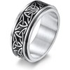 Anxiety ring Knot Spinner Ring for Men Women fidget ring