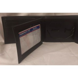 PERFECT FIT STYLE 107 Bifold Wallet 6CC SLOTS 70 CUTOUT CRED PACK ID BADGE