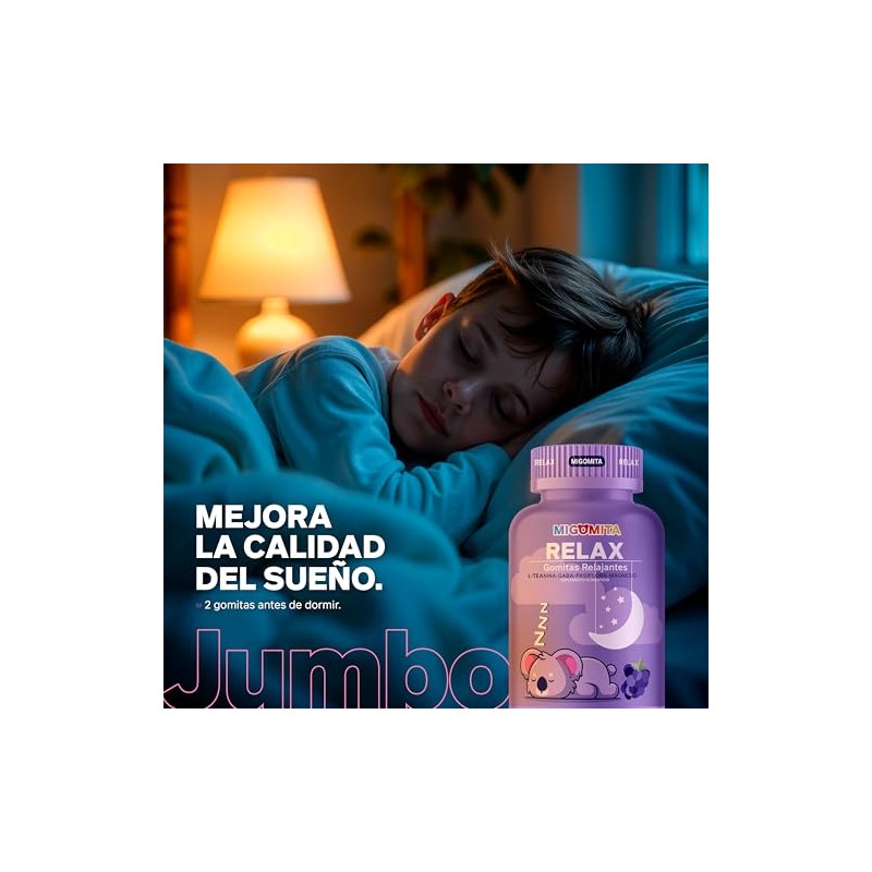 Migomita RELAX JUMBO Gomitas para Dormir para Niños y Adultos