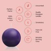 Ball Pillar Candles Set of 3 Purple 3Inch Unscented Handpoured