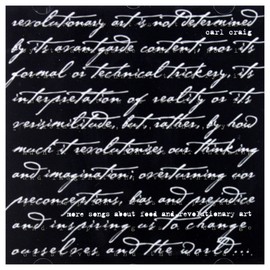 More Songs About Food and Revolutionary Art