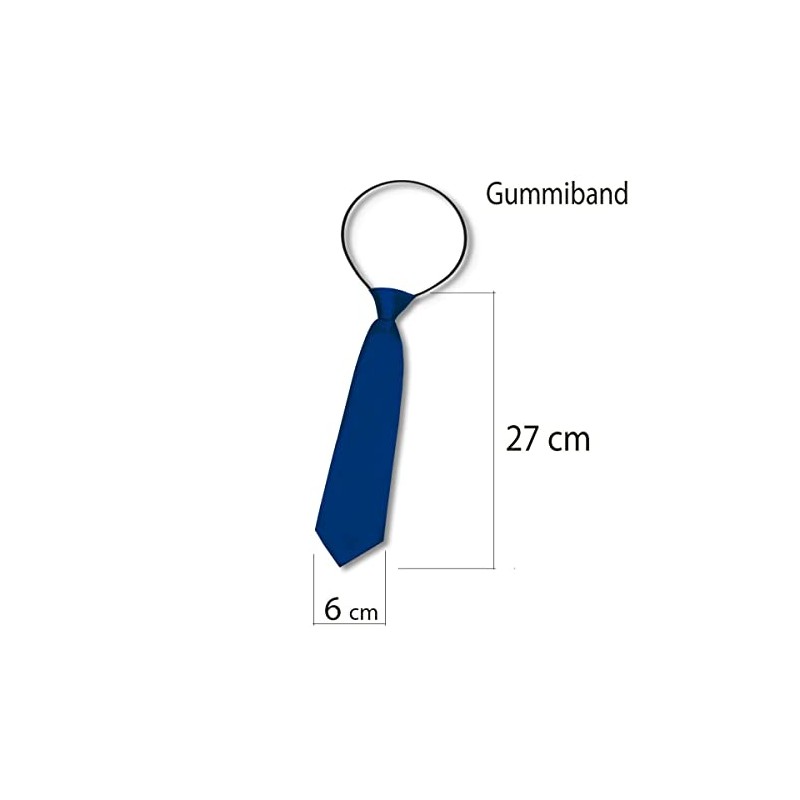 Soul-Cats Boys Tie 27 cm Pre-Tied Silk Look Wedding Communion