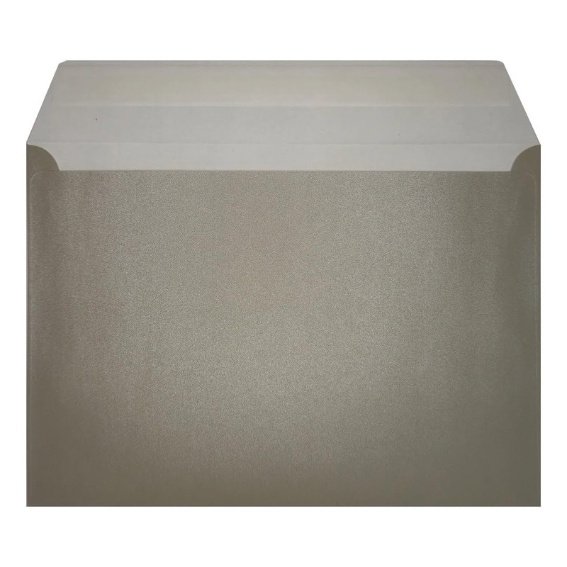 25 Silver C5 (to fit A5) Pearl Envelopes - 162mm