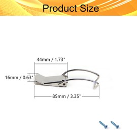 Juvielich 10PCS Metal Spring Loaded Locks Hasps 3.42" Length 304 Stainless Steel Spring Loaded Toggle Latch Hasp Hardware for Box Cabinets Suitcase Silver