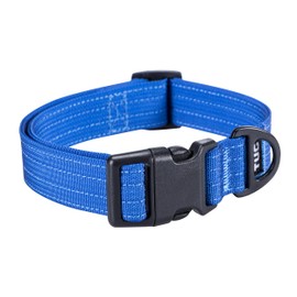 TUG Strong Nylon Dog Collar (Small, Blue)