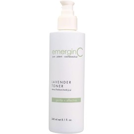 emerginC Soothing Lavender Toner - Gentle + Soothing Toner with Chamomile + Magnolia for Sensitive Skin + Minor Visible Redness (8.1 oz, 240 ml)
