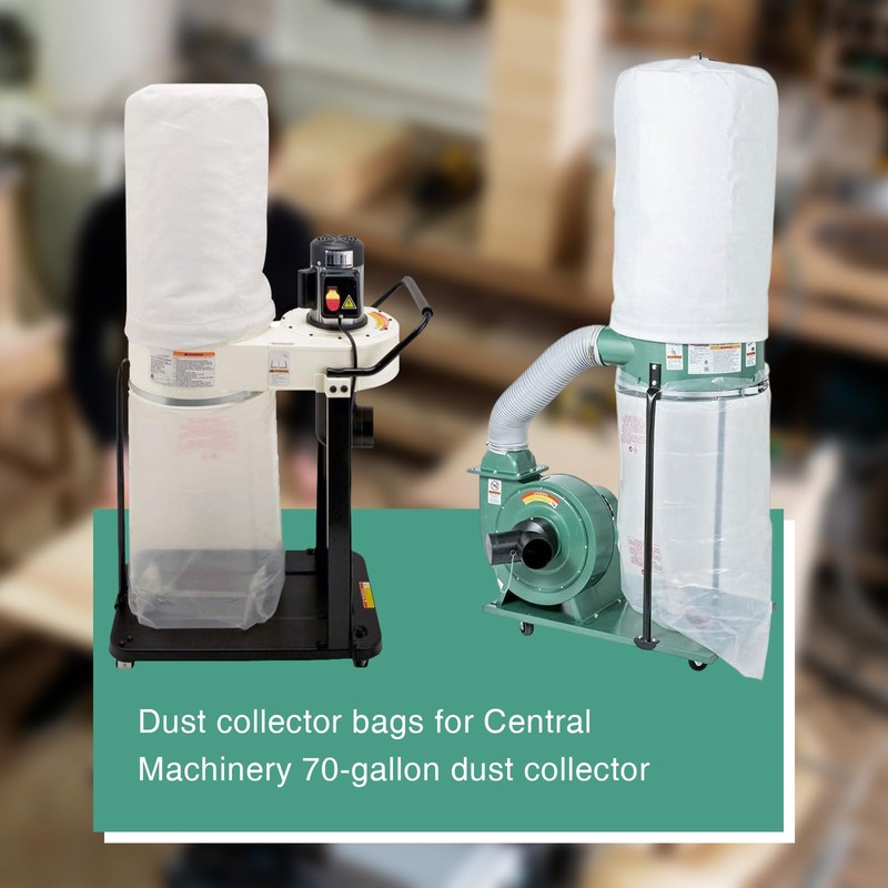Upgraded Vacuum & Dust Collector Bags, for Central Machinery Harbor