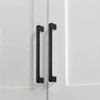 TUNNY 10 Pack Modern Cabinet Handles-5"/128mm Screw Spacing Matte Black