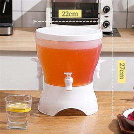 YUNNUO Cold Kettle with Faucet,Plastic Drink Dispenser for Fridge,Cold Kettle with Faucet in Refrigerator,Household Rotatable Large Capacity Cold Kettle (Heightened)