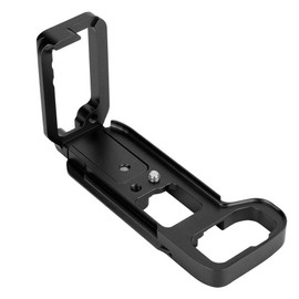 Tangxi Qucik Release L Bracket Plate, Durable L-shaped Quick Release Camera Holder with 1/4 Inch Screw for Sony A7M3/A7R3/A9 (Black)