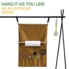 Outdoor Camping Tableware Storage Bag Portable Hanging Canvas Utensil Tissue