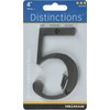Distinctions 843245 4" Flush Mount Bronze House Number 5
