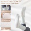 Fiohiros Pilates Yoga Socks with Grips for Women,Elegant Ruffle Frilly