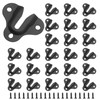 Murtenze 20PCS Matte Black Keyhole Hangers Buckle Type Picture Hanger,
