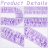 GORGECRAFT 2 Yards 3-Layer Pleated Lace Trim 11cm Wide Ruffled