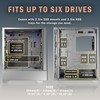 KEDIERS PC CASE ATX 3 Case Fans Pre-Installed, Mid Tower