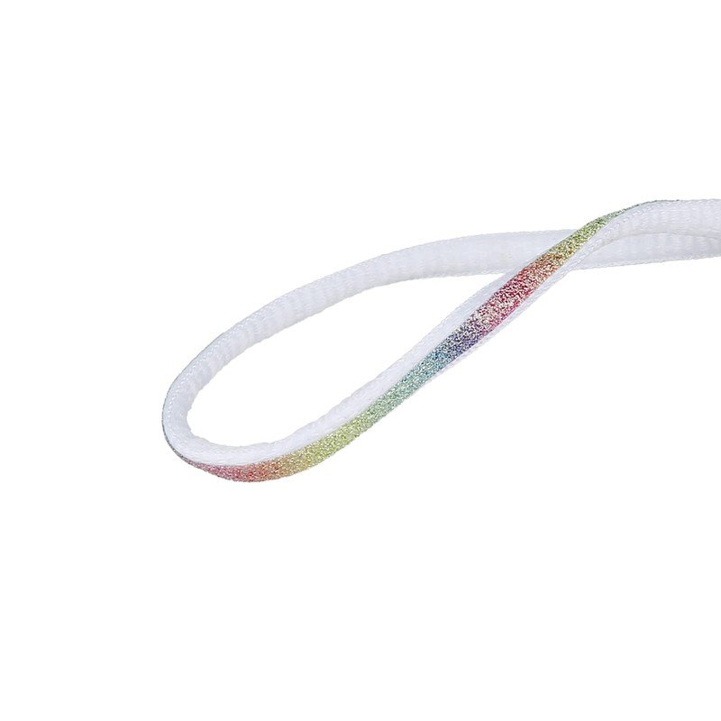 Elerevyo Shoelaces, Round Shoelaces, Fashionable, Reflective Stripes, Unisex, 2 Pairs,