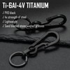 KeyUnity Titanium 2 in 1 EDC Keychain Clip Multitool, Carabiner