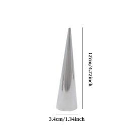 Honbay 6PCS Stainless Steel Cream Roll Horn Forms Croissant Cones Moulds for Baking