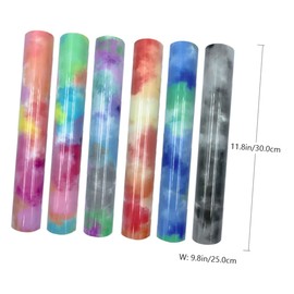 Tofficu 6Pcs Heat Transfer Vinyl for DIY Projects Durable Shirt Transfer Film Versatile Crafting for Clothing Bags and More Christmas Themed Patterns Engraving Film Vibrant Colors