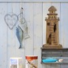 Veclotch Wooden Lighthouse Beach Themed Decor for Home, 17.7"" H