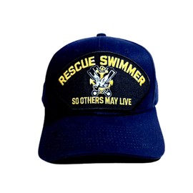 Rescue Swimmer So Others May Live Cotton Patch Hat Ball Cap Blue Adult Strapback