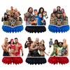 6Pcs Wrestling Party supplies set Honeycomb Centerpieces Double Sided Table