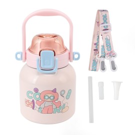 Insulated Water Bottle 680ml Capacity Stainless Steel Tea Flask for Kids Outdoor