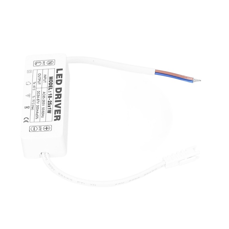 18‑25X1W LED Driver Constant Current 300mA Input AC85‑265V Output 54‑87VDC