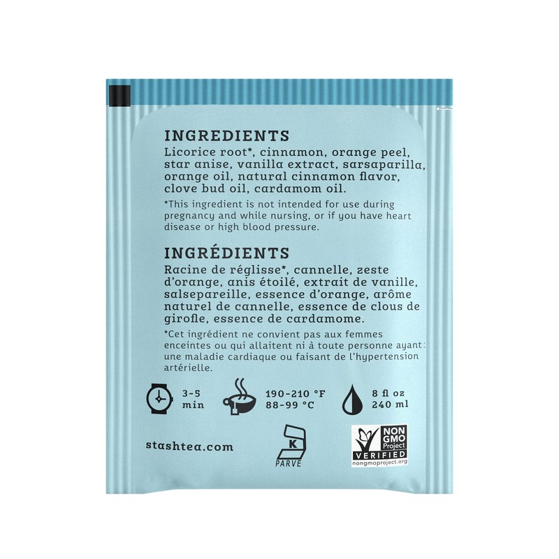 Stash Stash Tea Licorice Spice Herbal Tea, Box of 100