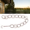 Metal Rain Chain with Hook, Elegant Sturdy Circle Wind Chime
