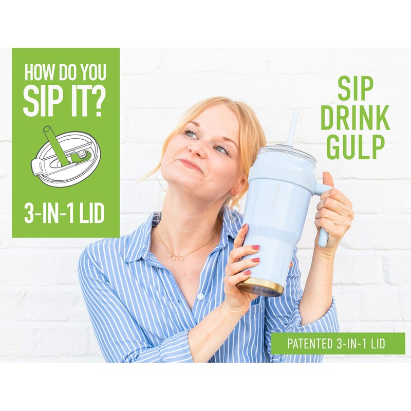 REDUCE Tumbler - 40 oz Tumbler With Lid and Straw