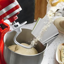 Pouring Chute for KitchenAid Stand Mixer Stainless Steel Bowl, Premium Stainless Steel for Kitchen Aid