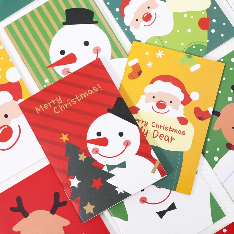 STOBOK Christmas Notepads 48 Pieces Mini Notebook Christmas Small Diary