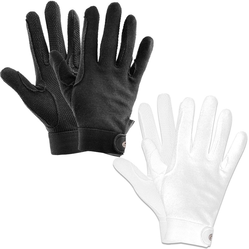 Waldhausen Riding Gloves Picot - White, 7-9 Years