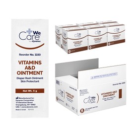 Dynarex Vitamin A&D Ointment, Foil Packs, 5-Gram, 144-Count (Pack of 6)