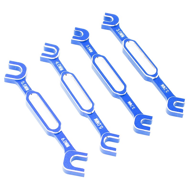 4PCS RC Car Wrenches Turnbuckle Nut Ball Joint Remover Aluminum