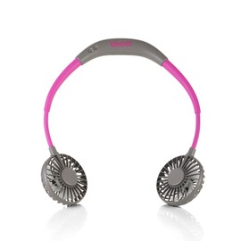 UNOLD 86699 NACKENVENTILATOR Breezy Anthrazit mit bequemen Nackenbügel, 3-stufige Geschwindigkeitsregelung, LED-Kontrollleuchte und zuschaltbarer LED-Beleuchtung