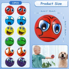 TECHEEL Stress Ball Funny Face Stress Balls Squishy Ball for Children Funny Faces Softball Anti-Stress Balls Anti Stress Toy Ball for Children Adults Children's Birthday Gift