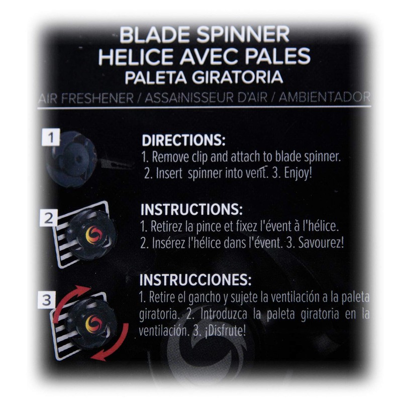 Refresh Blade Spinner - Ambientador para coche con clip de